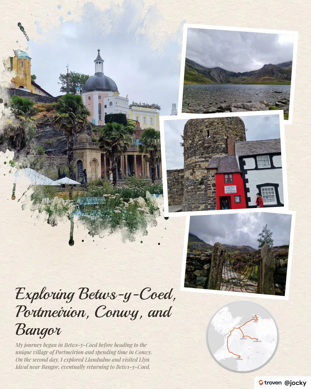 Template poster: Betws-y-Coed and Conwy