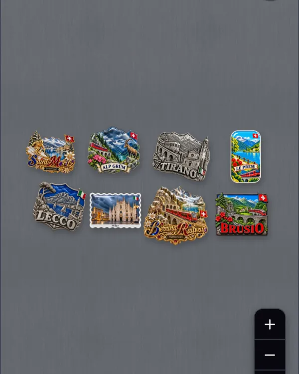 Digital magnets on the Virtual Fridge